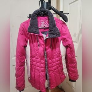 Pink and White FX Winter Jacket Women's Size M